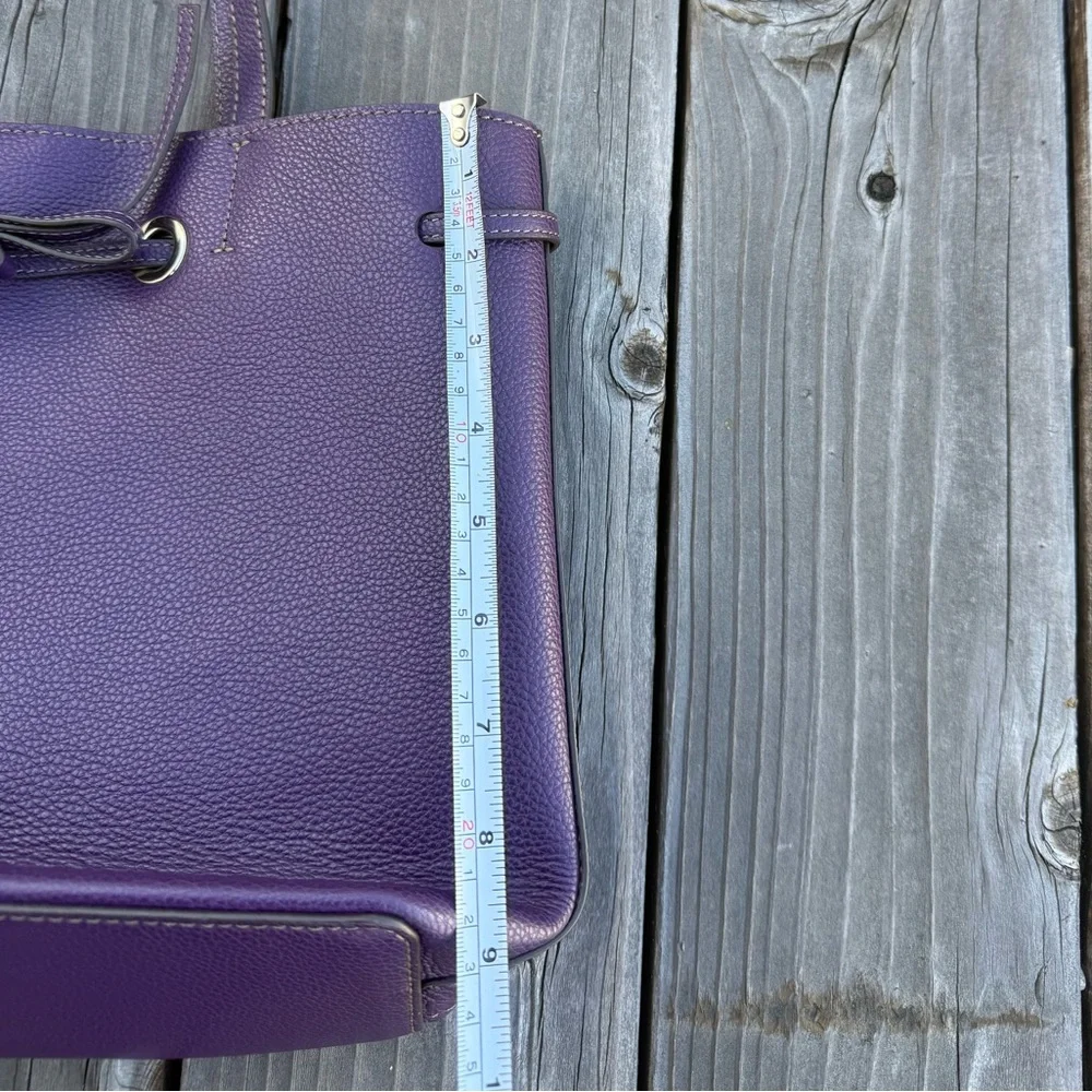 Furla Pebbled Leather Tote (Purple) - Picture 6 of 9